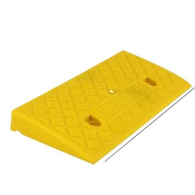 DUNSBY Threshold Ramp 50 * 22 * 4cm Plastic PVC Road Slope Ramp Pad Portable Car Step Uphill Triangle Mat Curb Rubber for Thresholds and Bathroom(Yellow)