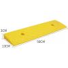 DUNSBY Threshold Ramp 1pcs 50 * 13 * 3cm Plastic PVC Road Slope Ramp Pad Portable Car Step Uphill Triangle Mat Curb Rubber for Thresholds and Bathroom(Yellow) view 2