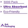 10 x 500 White Paper Napkins 30 x 30 cm | Strong & Absorbent 1-Ply Serviettes | Soft Disposable Napkins for Home, Parties & Catering view 3
