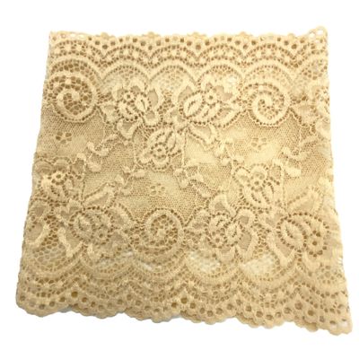 LINED' LACE PICC Line Sleeve Cover for Cancer Chemo, Diabetes Freestyle Libre, Lymes Disease (6" Beige)