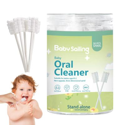 Newborns Mouth Cleaner - Newborns Gauze Toothbrush | 30pcs Cleaner, Tongue Gauze Cleaners Toothbrush, Newbornss Milk Teeth Soft Bristle Toothbrushs, Tight Suture Cleaning Supplies