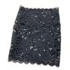 LINED' LACE PICC Line Sleeve Cover for Cancer Chemo, Diabetes Freestyle Libre, Lymes Disease (7.25" Black type 2) view 1