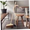 GRIRIW Broom and Dustpan Long Handle Soft Bristles for Sweeping Dustpan for Home Cleaning for Floor Maintenance view 3