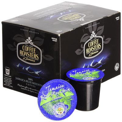 100% Jamaica Blue Mountain Coffee Single Serve Cups for Keurig K-cup