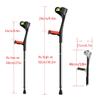1 Pair of Forearm Crutches,Crutches for Adults,Comfortable Grip,Crutches for Walking,Heavy Duty Non-Slip Rubber Feet,Mobility Aid for Elderly, Seniors & HandicapBlack It's so kind of you powerfully view 2