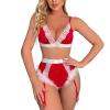 TYUIOP Offers of The Day Sexy Xmas Outfits Women Sexy Christmas Lingerie Plus Size Lingerie Dress Pink Babydoll Dress Women UK Outfits Bodystocking view 2