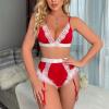 TYUIOP Offers of The Day Sexy Xmas Outfits Women Sexy Christmas Lingerie Plus Size Lingerie Dress Pink Babydoll Dress Women UK Outfits Bodystocking view 3