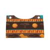 African Forest Lion and Elephant Silhouette Tissue Box Cover, PVC Leather Tissue Box Holder, Stylish Tissue Box Organizer for Home, Car, Hotel, Office view 2