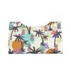 Summer Coconut Tree Tissue Box Cover PVC Leather Facial Tissue Dispenser Box Holder for Dresser Bathroom Decorative view 2