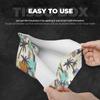 Summer Coconut Tree Tissue Box Cover PVC Leather Facial Tissue Dispenser Box Holder for Dresser Bathroom Decorative view 3