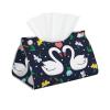 Flowers Swan Love Tissue Box Cover Tissue Box Holder for Living Room Kitchen Bathroom Toilet Table Desk Home Office Countertop Car view 1