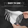 Animal Zebra Print Tissue Box Cover, Tissue Box Holder for Tabletop Desk, Decorative Box Covers, Accessories for Home Car Office view 3