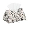 Pet Dogs Pattern Tissue Box Cover, Tissue Box Holder, Facial Box Cover for Storage on Bathroom Vanity, Countertop, Bedroom Dresser view 1