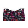 Love Roses Prints Tissue Box Cover PVC Leather Facial Tissue Dispenser Box Holder for Dresser Bathroom Decorative view 2