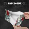 Hibiscus Plumeria Floral Leaves Tissue Box Cover, PVC Leather Tissue Box Holder Napkins Box Covers for Home/Office/Car Decoration view 3