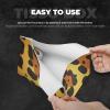 Animal Leopard Print Tissue Box Cover, PVC Leather Tissue Box Holder Napkins Box Covers for Home/Office/Car Decoration view 3