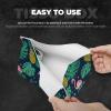 Pineapples Leaves and Flamingo Tissue Box Cover, PVC Leather Tissue Box Holder, Stylish Tissue Box Organizer for Home, Car, Hotel, Office view 3