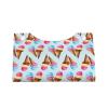 Ice Cream Tissue Box Cover PVC Leather Facial Tissue Dispenser Box Holder for Dresser Bathroom Decorative view 2