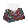 Retro Music Tissue Box Cover, Tissue Box Holder for Tabletop Desk, Decorative Box Covers, Accessories for Home Car Office view 1
