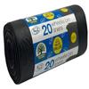 20 TidyZ Extra LARGE 300L Wheelie Bin Bags. Made from 100% Recycled plastic. Heavy Duty Black Wheelie Bin Liners. 18 microns. Fits all standard sized wheelie bins view 1