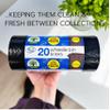 20 TidyZ Extra LARGE 300L Wheelie Bin Bags. Made from 100% Recycled plastic. Heavy Duty Black Wheelie Bin Liners. 18 microns. Fits all standard sized wheelie bins view 3