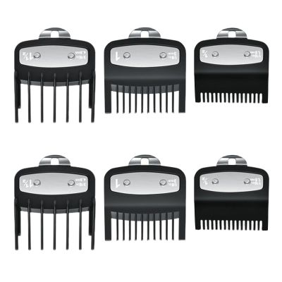 6 Pcs Hair Clipper Guard, Hair Clipper Guards Combs, Hair Clipper Attachments for Precision Hair Cutting, Perfect for Home and Professional Use