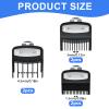 6 Pcs Hair Clipper Guard, Hair Clipper Guards Combs, Hair Clipper Attachments for Precision Hair Cutting, Perfect for Home and Professional Use view 2