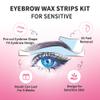Beauty7 Eyebrow Waxing Strips - Sensitive Skin - 24pcs Cold Wax Strips & 4 Post Wax Calming Oil Wipes Facial Hair Removal view 3