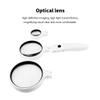 LED Magnifying Glass Set USB Charging Handheld Magnifier with Lights for Elderly Reading Books Newspapers Money Stamp Jewelry view 3