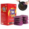 10PCS Soap Pads, Soap Filled Scourer Pad, Steel Wool Soap Pads, Sponges Scrubbing Scouring Pad, Scratch Resistant Soap Filled Scourer Pads, Steel Cleaning Scrub Pad, Stain and Grease Cutting view 1