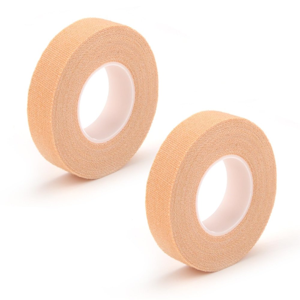 2Pcs SelfAdhesive Wrap Tape Cohesive Bandage Wrap Skin Color Adhesive Surgical Tape Securing a Variety of Catheters for Wound Dressing Care Plaster Music Athletes Physios(Skin, 1.25cm*5m)