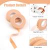 2Pcs SelfAdhesive Wrap Tape Cohesive Bandage Wrap Skin Color Adhesive Surgical Tape Securing a Variety of Catheters for Wound Dressing Care Plaster Music Athletes Physios(Skin, 1.25cm*5m) view 3