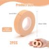 2Pcs SelfAdhesive Wrap Tape Cohesive Bandage Wrap Skin Color Adhesive Surgical Tape Securing a Variety of Catheters for Wound Dressing Care Plaster Music Athletes Physios(Skin, 1.25cm*5m) view 4