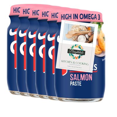Fish Paste Bundle with Princes Salmon Paste 75g 6 Pack + Brightdale Kitchen Booklet