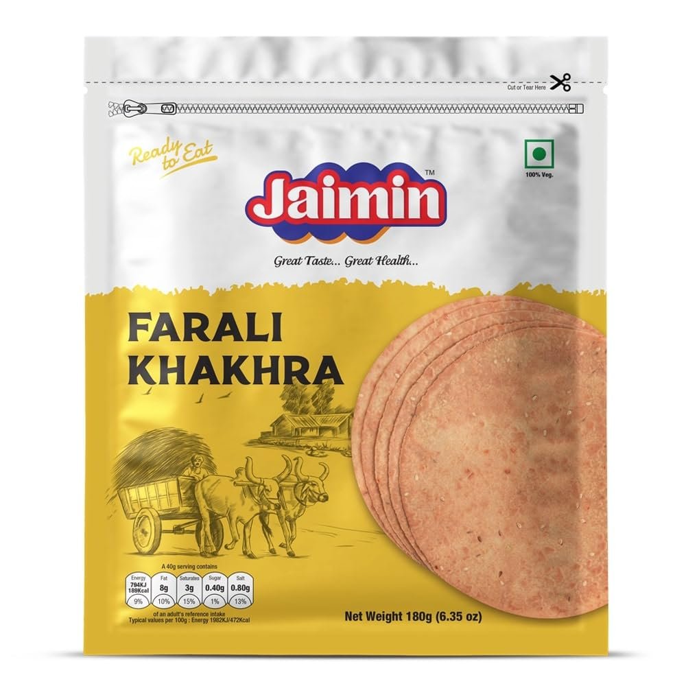 Lilys Khakhra in Nine Flavour Where You Can Select Any Two Packets,This Khakhra Crispy & Snacks is ready to Eat. (Plain & Ragi)