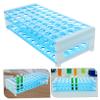 Healvian 50holes Test Tube Collection Stand Laboratory Sample Storage Rack Light Blue Test Tube Holder Rack for Chemistry Party Supplies view 3