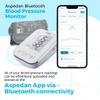 Aspedan Bluetooth Blood Pressure Monitor | MHRA & Clinically Validated | Phone Connect via Free Smartphone App | iOS/iPhone/Android/Google | Automatic Arm Cuff Home Use | Optional XL Cuff & Travel Bag view 2