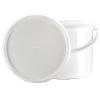ITP Packaging White Plastic Buckets with Tamper Evident Lids and Handles, 5, 10, 20 Litre Sizes for kitchens, diy, paint, disinfectant, food & liquid storage (10, 5 Litre) view 2