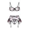 TYUIOP Best Costume Award Sexy Santa Outfit Babydolls Sexy Lingerie Black Lingerie Sets Dress Santa for Women Naughty Suspenders Pajamas for Women view 1