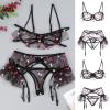 TYUIOP Best Costume Award Sexy Santa Outfit Babydolls Sexy Lingerie Black Lingerie Sets Dress Santa for Women Naughty Suspenders Pajamas for Women view 3