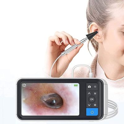 3.9mm Visual Otoscope Digital Otoscope with 4.5" Screen and 6 LED Lights - Rechargeable Battery - Great for Adults, & Pets