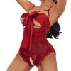 TYUIOP Items 1p Sexy Santa Women Crotchless Lingerie for Women Sexy Lingerie for Sets Naughty Basque Womens Crotchless UK Set Plus Size Garter view 1