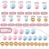 110PCS Gender Reveal Cake Toppers - Gender Reveal Decoration,gender Reveal Ideas,baby Shower Cake Toppers,the Bear Cake Decoration, Boy Or Girl Cake Toppers, Girl Baby Boy Baby Shower Decorations view 2