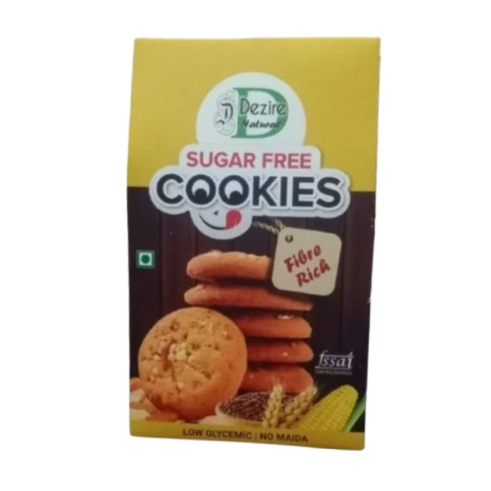 Dezire Natural Suger Free Fiber Rich Cookies, Low Glycemic, No Maida, Guilt-free, Digestive Cookies - 140Gms (Pack Of 1)