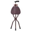 WALKING STICK SEAT Medical Folding Cane Stool Walking Seat Chair Hiking Three-legged belt with a stool/Height adjustable/Switch LED view 3