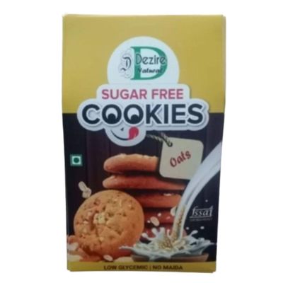 Dezire Natural Suger Oats Cookies, Low Glycemic, No Maida, Guilt-free, Digestive Cookies - 140Gms (Pack Of 2)