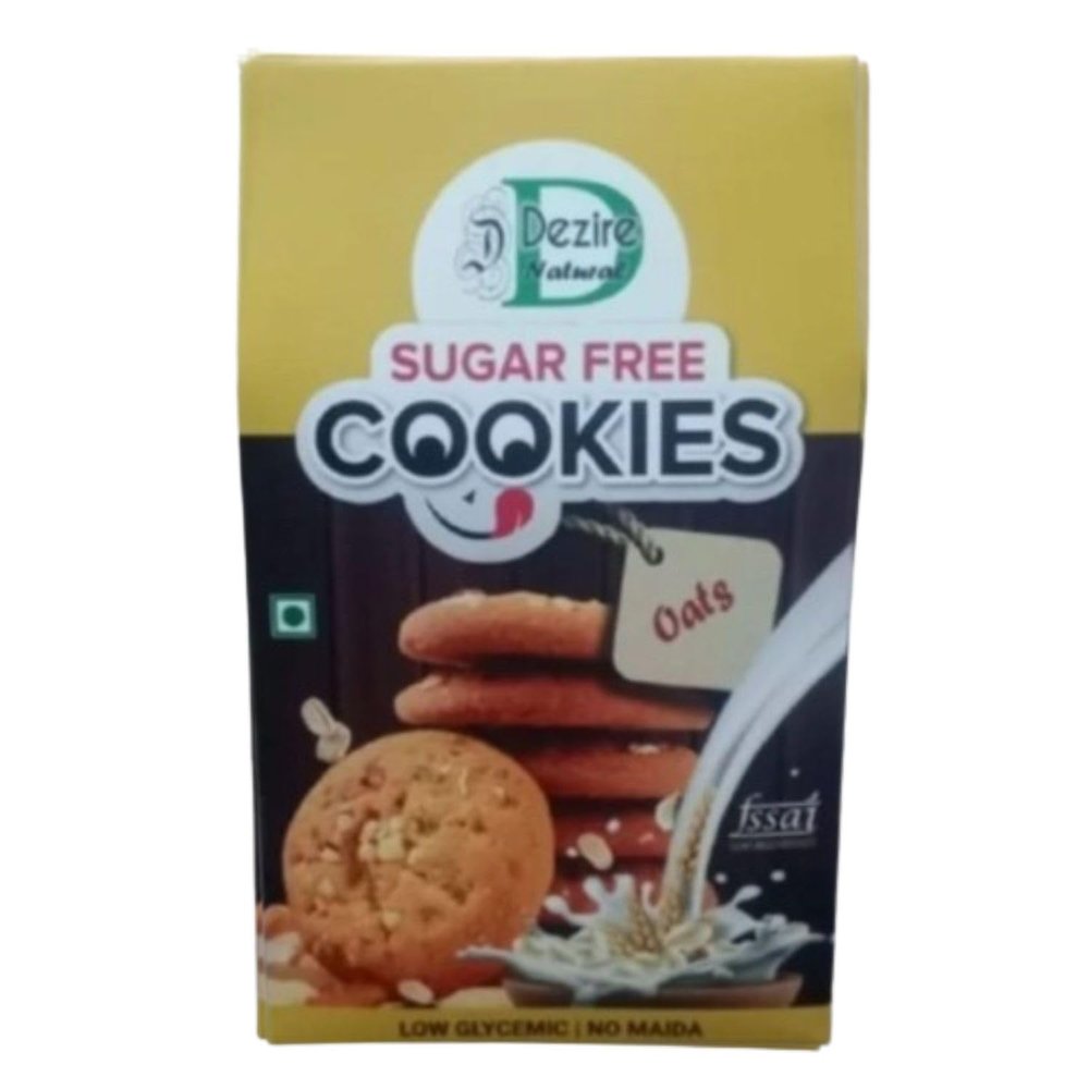 Dezire Natural Suger Oats Cookies, Low Glycemic, No Maida, Guilt-free, Digestive Cookies - 140Gms (Pack Of 2)