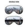 New York Fashion City Print Silk Sleeping Mask with Adjustable Strap-Silk Eye Mask Soft Eye Cover,for Blocking Out Lights Sweet Sleep Travel Relax, Nap, Meditation view 2