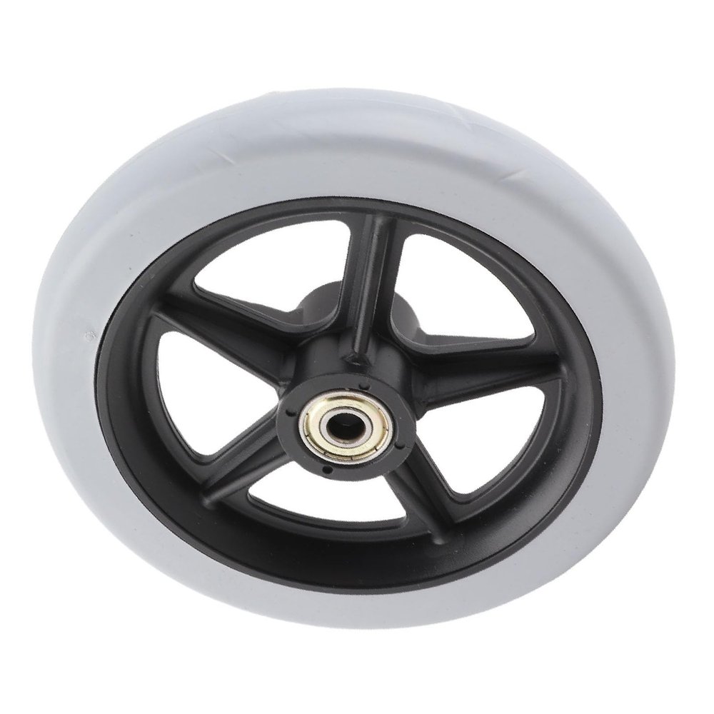 Akozon Premium 6 Inch Front Wheelchair Wheels - Disabled Old People Wheelchair Anti Slip Rubber Wheels - Heavy-Duty Replacement Wheelchair Accessory
