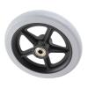 Akozon Premium 6 Inch Front Wheelchair Wheels - Disabled Old People Wheelchair Anti Slip Rubber Wheels - Heavy-Duty Replacement Wheelchair Accessory view 3